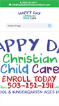 Mobile Screenshot of happydaychristianchildcare.com